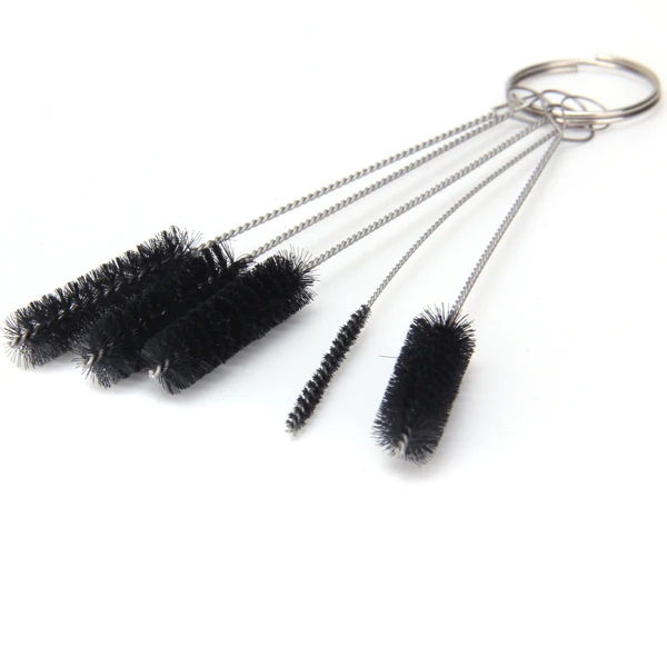 5pcs Wire  Machine Grip Nozzle Tip Cleaning Brushes Set For Glasses Bottle