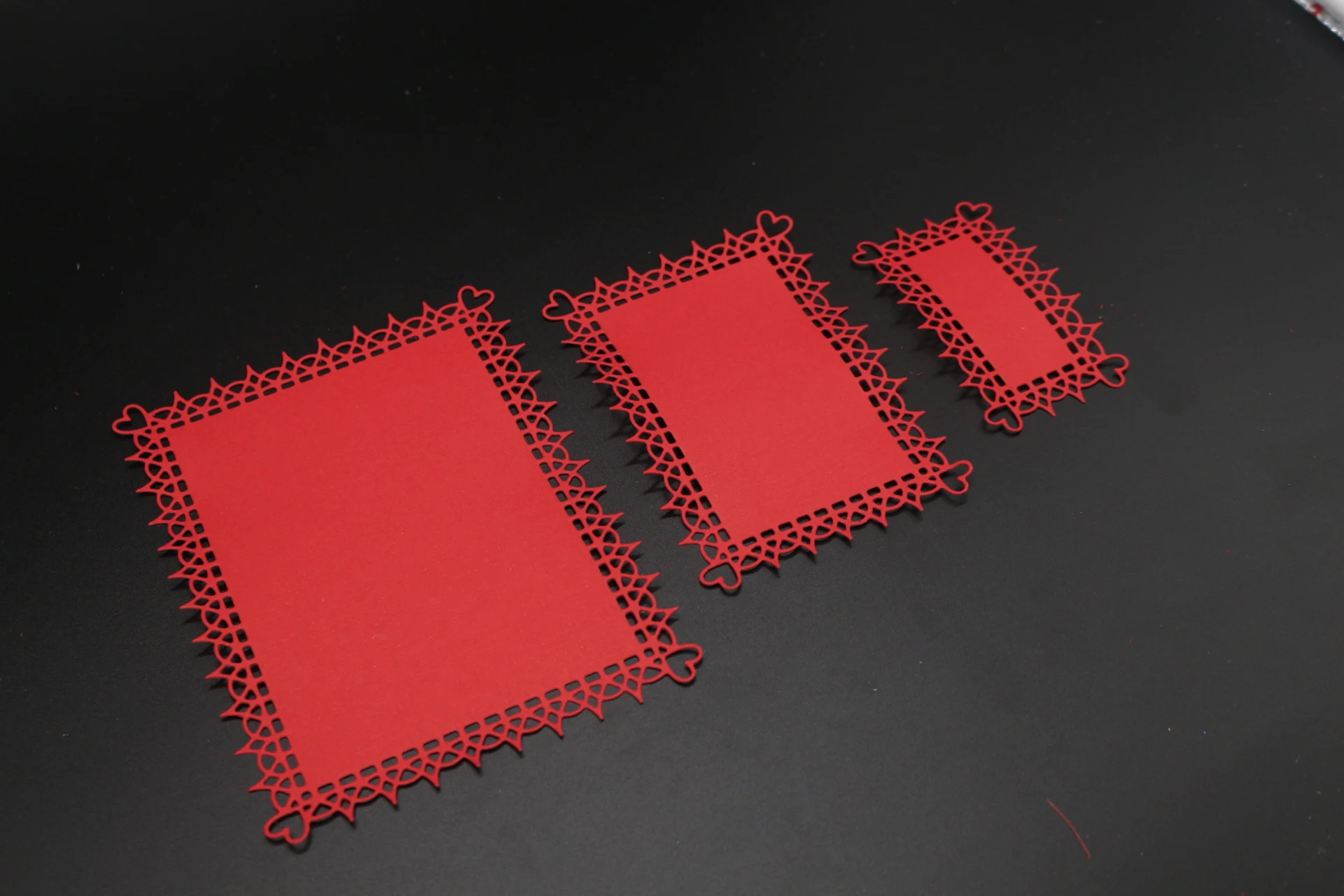 Metal Cutting Dies Irregular Rectangle Frame Stencils DIY Scrapbooking Cards Decorative Embossing Die Cut DIY Paper Cards Craft