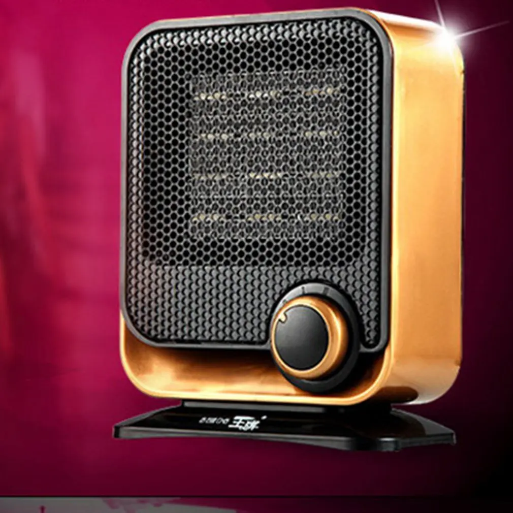 

220V Electric Heater Fans Mini PTC Space Heater Electric Winter Warmer Fan Home Office Bathroom Desktop Heater