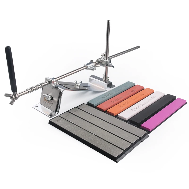 

Iron Steel Knife Sharpener Professional Kitchen Sharpening Fix Fixed Angle Stones Diamond Stones Bar