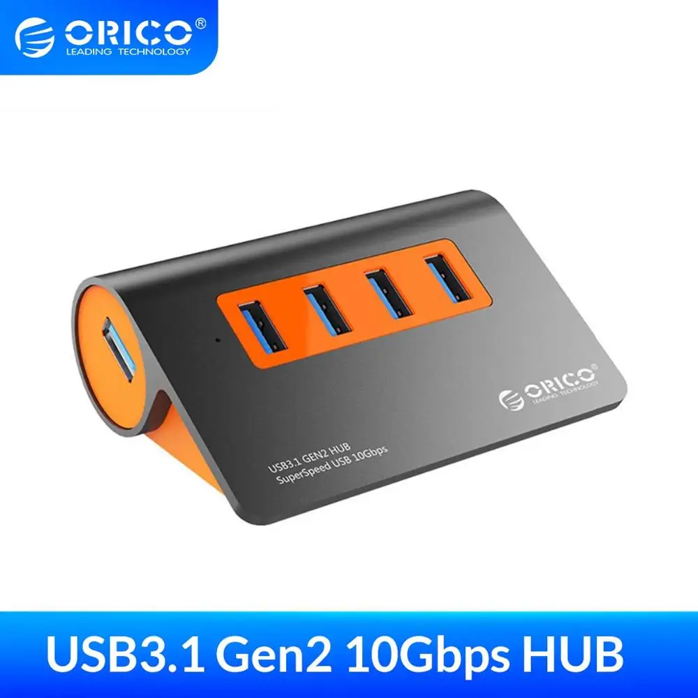 USB хаб ORICO 4 порта 10 Гбит/с|USB-хабы| |