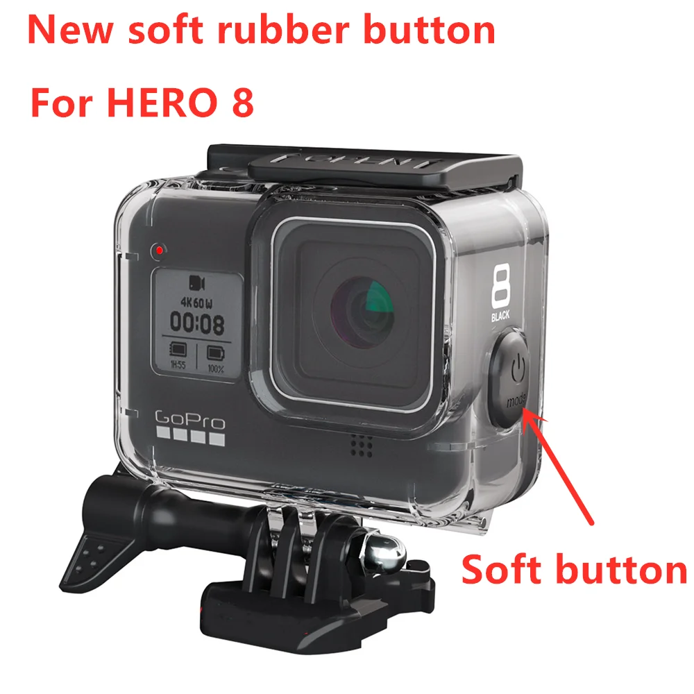 Водонепроницаемый чехол для подводной съемки GoPro Hero 8 защитный объектива камеры 60