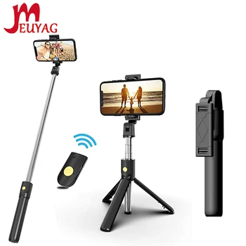 

MEUYAG Wireless Bluetooth Selfie Stick Foldable Tripod Scalable Monopod with Remote shutter For xiaomi iphone huawei phone