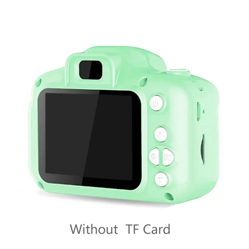 Новые 2 дюймов HD Экран платной цифровой мини-Камера детская Камера игрушки на открытом воздухе Подставки для фотографий для детей подарок на день рождения - Цвет: Green
