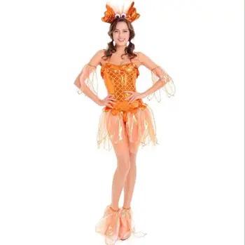 

Mermaid anime cosplay disfraz halloween costumes for women mujer disfraces fantasia Sexy little goldfish