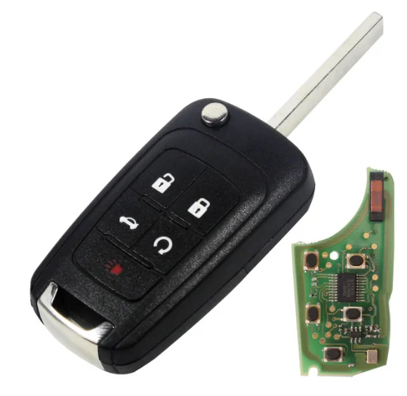 XZCFOR 2/3/4/5 кнопки дистанционного ключа автомобиля DIY для OPEL/VAUXHALL Astra J Corsa E Insignia Zafira C 2009- 315/433 МГц PCF7937E
