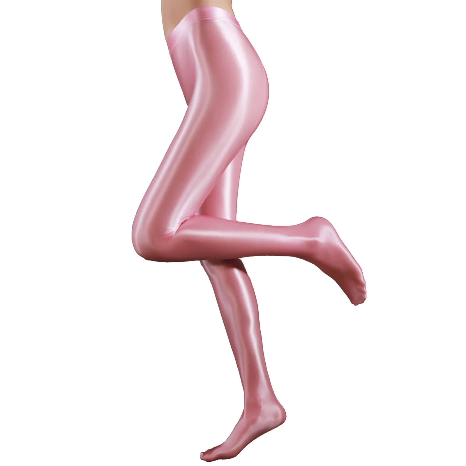 Womens Glossy Pantyhose Stretchy Skinny Pants Ballet Dance Yoga Leggings Training Fitness Workout Sports Trousers Tights