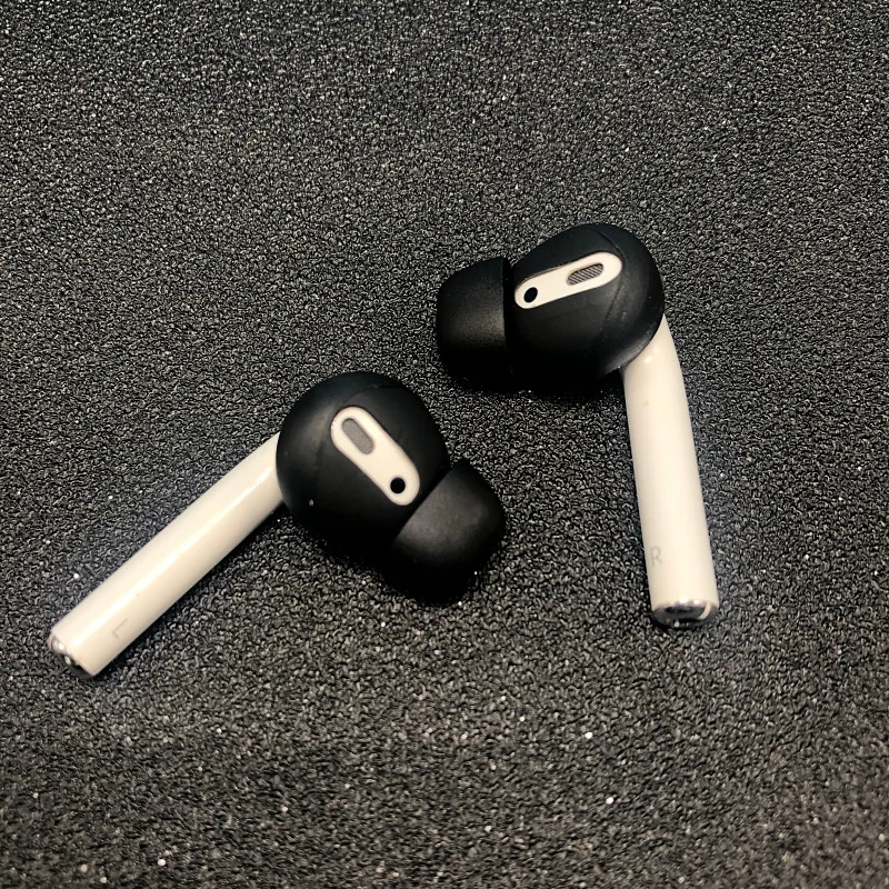 Фото Ear pads for Airpods 1/2 Wireless Bluetooth Iphone Earphones Silicone Covers Caps Earphone Case Earpads Eartips 2pcs/Pair №3