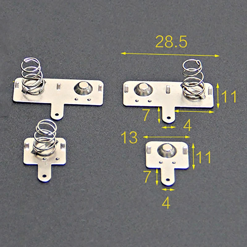 50PCS Positive And Negative Replacement Metal Batteries Spring Contact