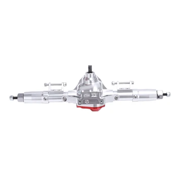 

Rc Car Complete Alloy Axle with Arm CNC Machined for 1:10 Rc Crawler AXIAL SCX10 D90 RC 4WD Silver Rear Axle