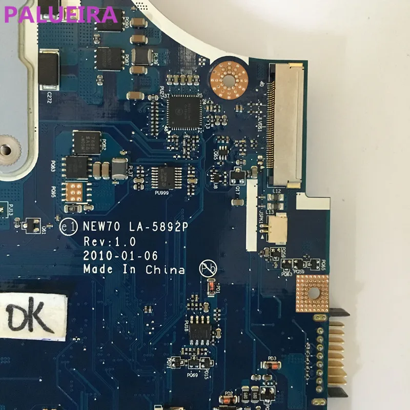 PALUBEIRA для ACER aspire 5741 5742 материнская плата для ноутбука LA-5892P MBTVF02001 материнская плата PGA989 DDR3 тестовая хорошая