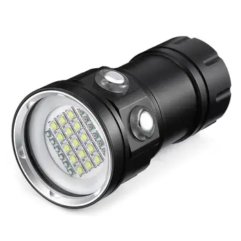 

LED Diving Flashlight XHP90 LED Photography Video light underwater 100m waterproof Tactical torch Lamp