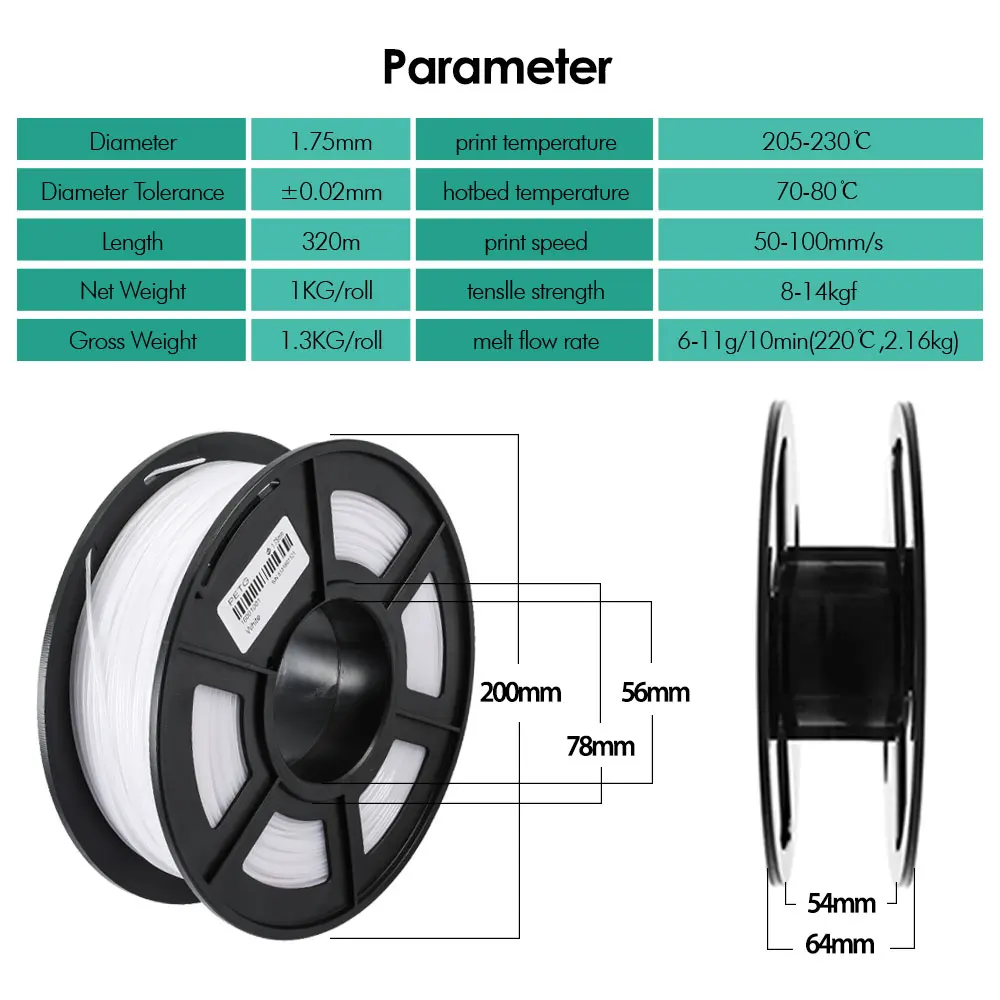 PETG нить печатный материал для 3D принтера ручки рисования расходные материалы 1