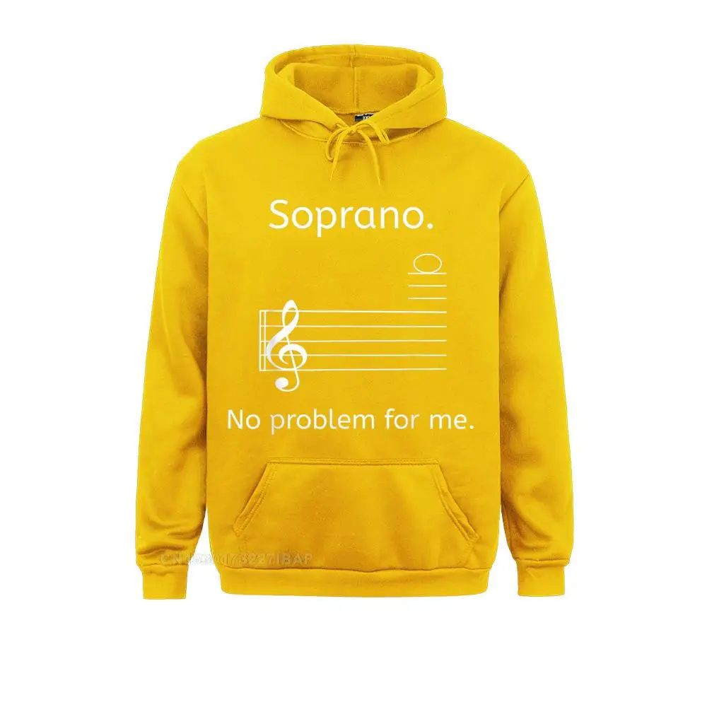 thumbnail image 1 of Sudadera con capucha de manga larga estilo preppy con capucha y coro de música de soprano No Problem For Me, ropa informal de gran oferta, 1 of 5