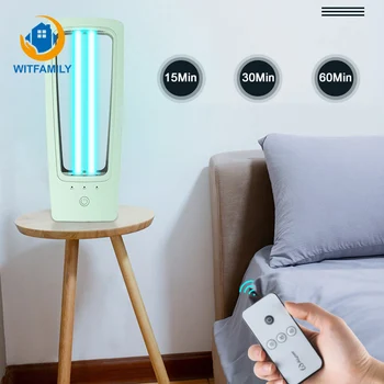 

36W UV Sterilizer UVC Desinfection Lamp Household 220V Germicidal Ultraviolet Lamp Mobile Ozone Quartz Lamp Bactericidal Light