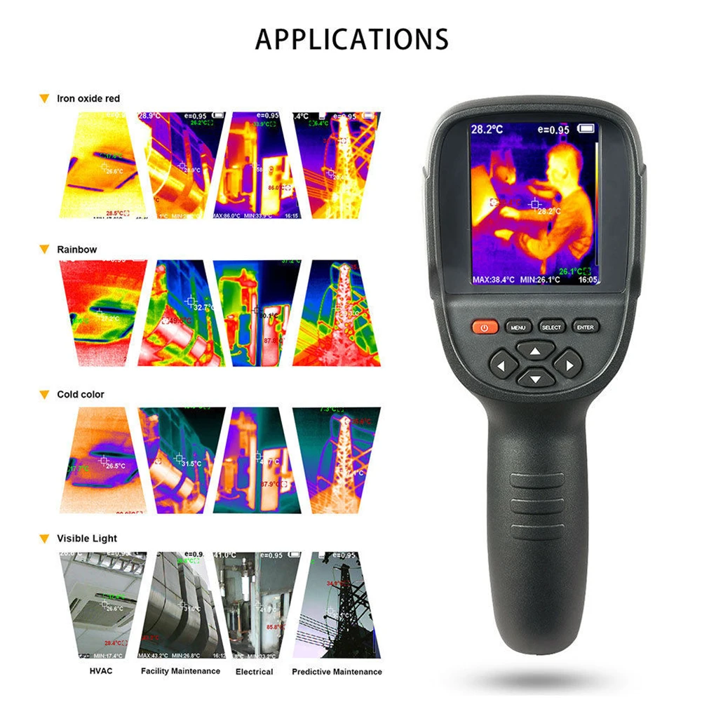 

35200 Pixel Portable Medical Detector Thermal Imager 3.2" Screen Handheld High Resolution Digital Traffic Color Display Infrared