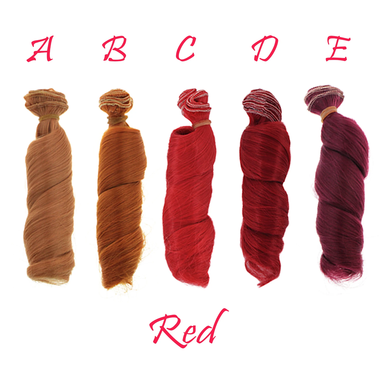 1 Pcs 15/20*100cm Gradient Doll Hairs Doll Wigs Curly Hair for Barbie DIY 1/3 1/4 DIY Accessories House Toys