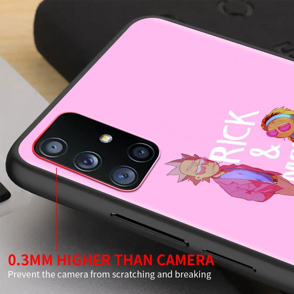 Hot Sale Cover For Samsung Galaxy A51 A71 A21s A70 A50 A40 A20e A12 A10 Phone Case A72 A52 5G A41 A31 Shells Ricks Cute Mortys