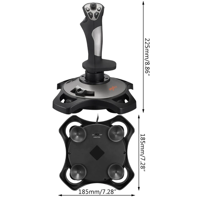 1Pc PXN-2113 Flight Joystick Has 12 Programmable Buttons And Vibration Function Suitable For PC Windows XP/7/8/10 System игра