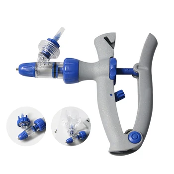 

5ml Adjustable Automatic Continuous Syringe Veterinary Syringe for Chicken Duck Poultry Durable Vaccine Injector Veterinary Tool