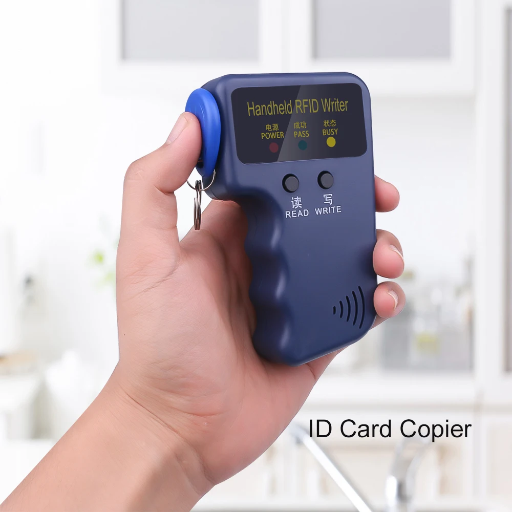 

Mini 125KHz RFID ID Card Copier Writer Key Cards Duplicator Programmer Reader Match Writable EM4305 ID Keyfobs Tags Card Handhel
