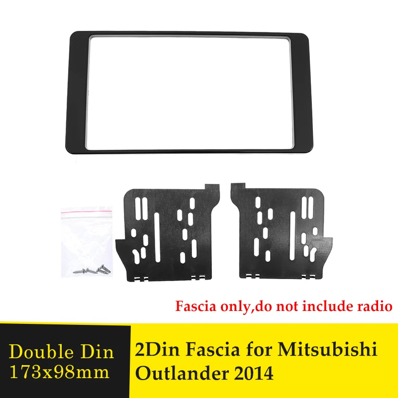2Din Автомобильная DVD-радио фасция для MITSUBISHI OUTLANDER 2014 стерео рамка адаптер панель