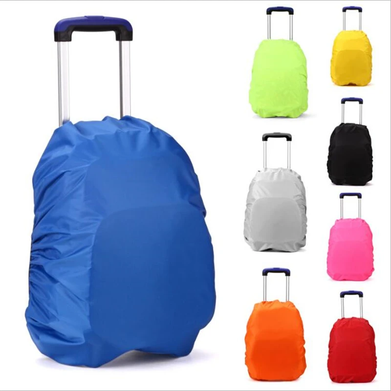 Cubierta de lluvia para mochila, bolsa impermeable de Color sólido, táctica para exteriores, Camping, senderismo, escalada, antipolvo, 20-35L