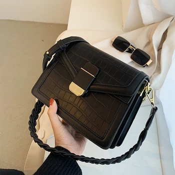 

All-matching Ins Women's Pouches Style Shoulder Messenger Bag 2020 New Fashionable Fashion Trending Small Package Retro Flap PU