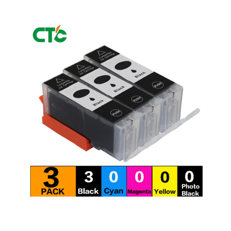 Картридж с черными чернилами совместим Canon 570 571 PGI-570 PGI570 CLI571 PIXMA MG5750 MG5751 MG5753 MG6850 MG6851