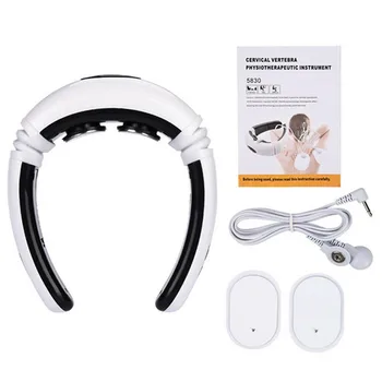 

Electric Neck Massager Pulse Back 6 Modes Power Control Far Infrared Heating Pain Relief Tool Health Care Relaxation Machine