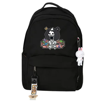 

Anime ONE PIECE School Backpack for Teenage Girls Boys Bag BROOK Usopp Tony Tony Chopper Travel Shoulder Backpack