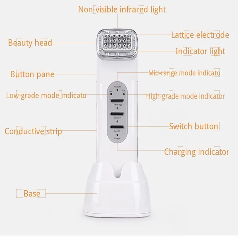  Dot Matrlx Radio Frequency Thermage Face Massage Device Portable Tightening Skin Rejuvenation Infra