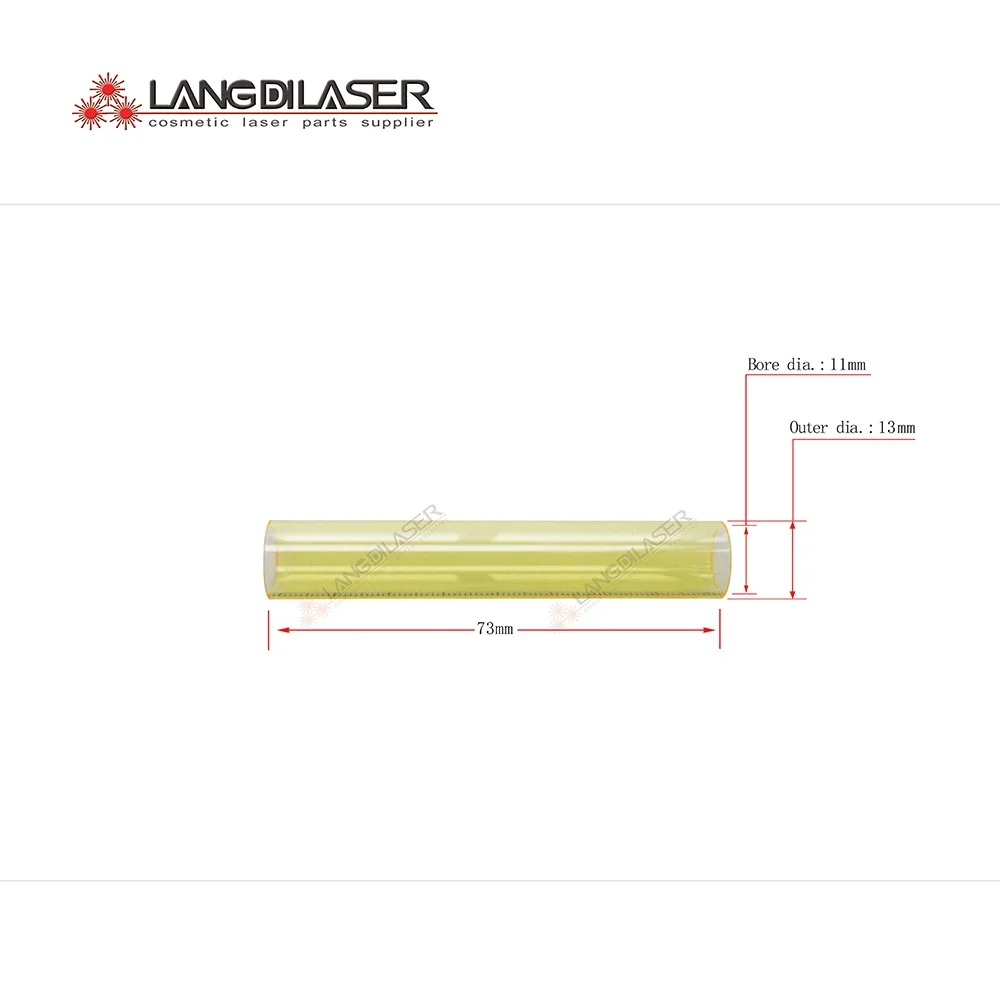 lamp flow tube , size : 73 *13*11  , UV filter lamp flow tube , water flowing glass tube , quartz glass tube size diameter 100mm and 2mm thickness uv cut and 535nm ir pass filter glass cb535 gg530 0 54