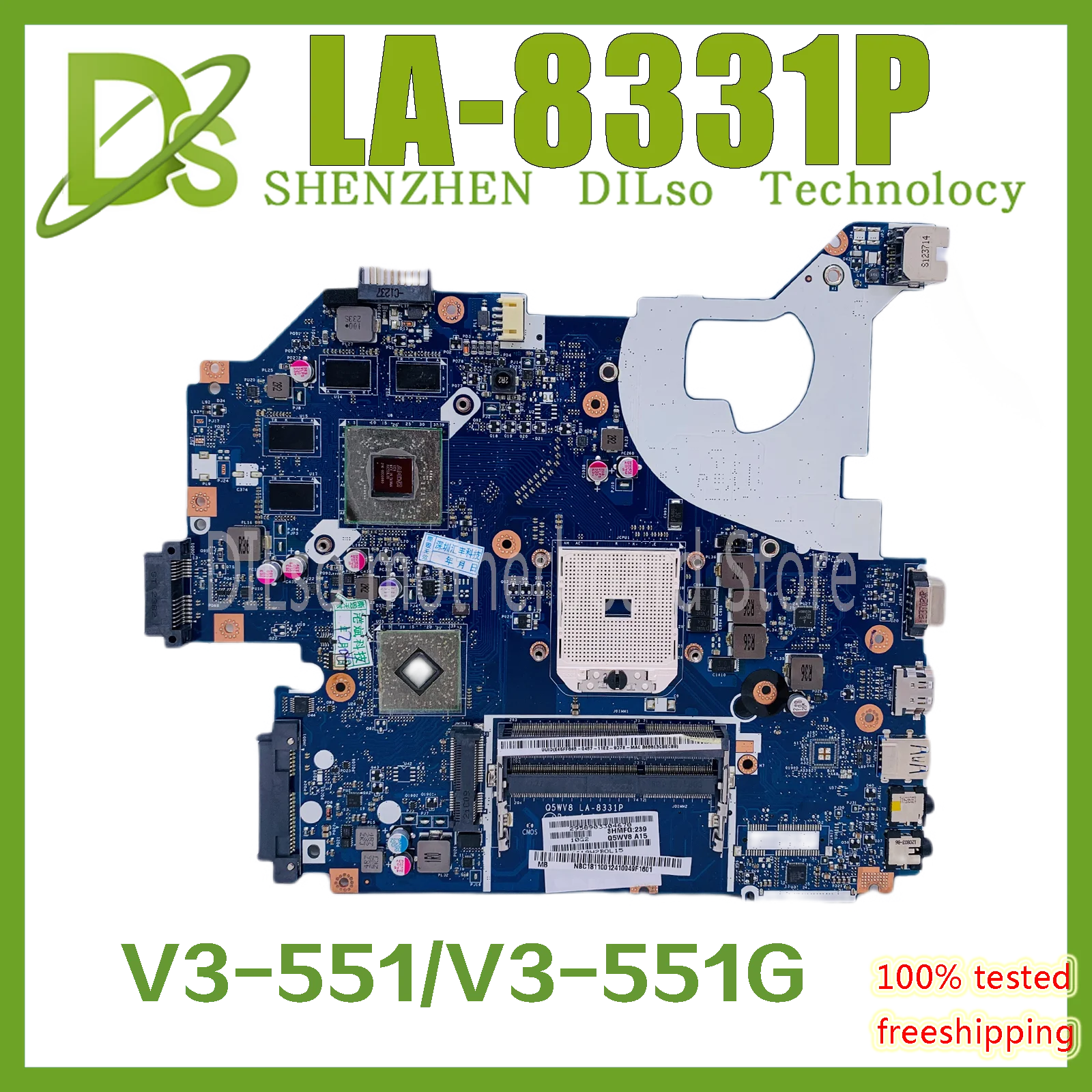 KEFU NBC1811001 Q5WV8 LA-8331P материнская плата для acer aspire V3-551G V3-551 ноутбука DDR3 Radeon HD | Отзывы и видеообзор -1005003788915627