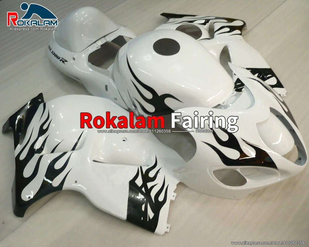 

Обтекатель из АБС-пластика для Suzuki Hayabusa GSXR1300 1999 2007 GSX-R1300 99 00 02 05 06 07 Белый черный мотоциклетный корпус (литьё под давлением)