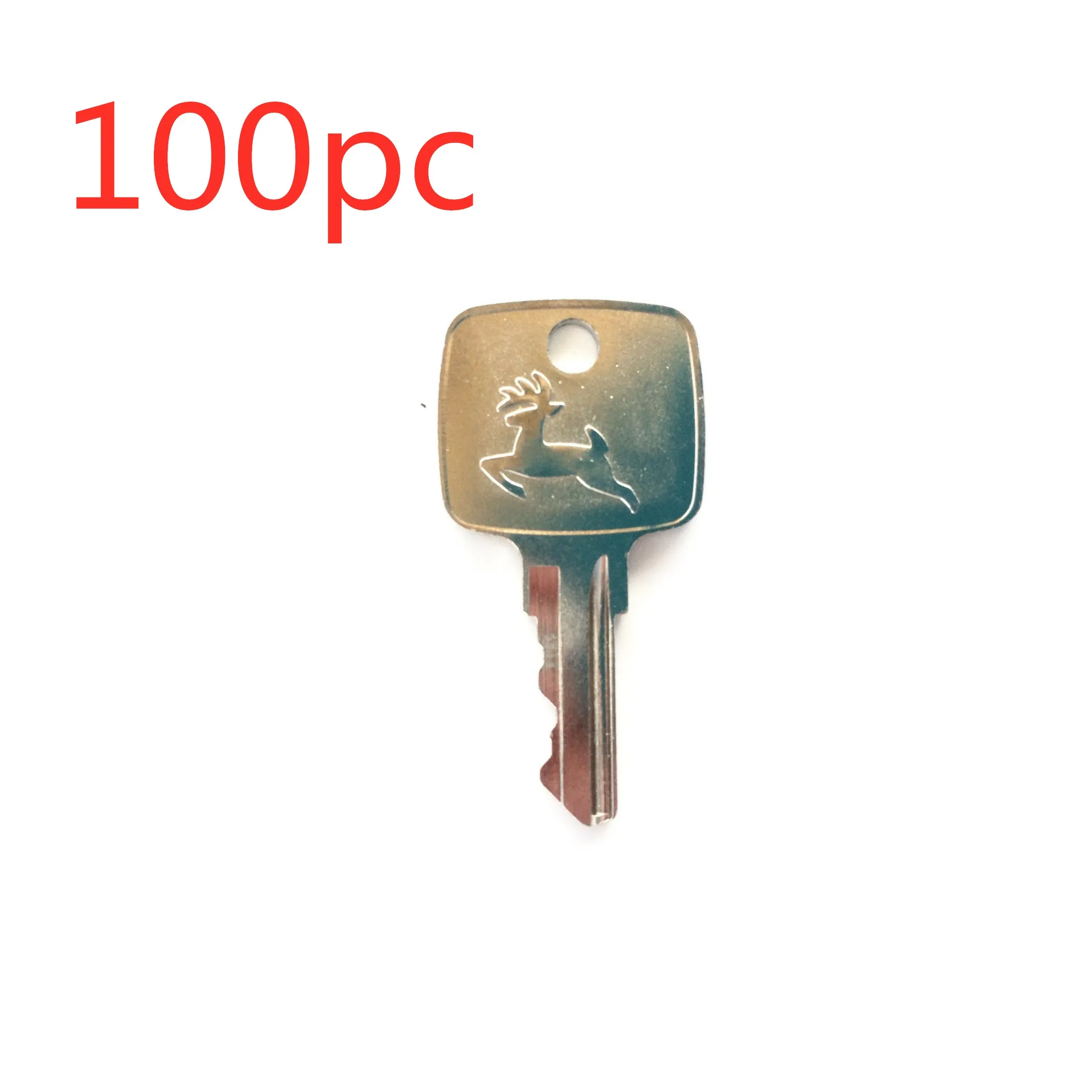 100pc For John Deere Ignition Key Loaders Tractors Backhoes Industrial Constructions AR51481 AT195302 AT145929