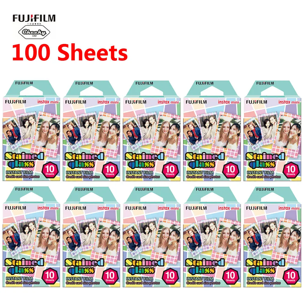 Мультфильм 10 100 листов Fujifilm Instax Мини пленка мгновенная фотобумага для Mini 8 9 7s 70 25 50s