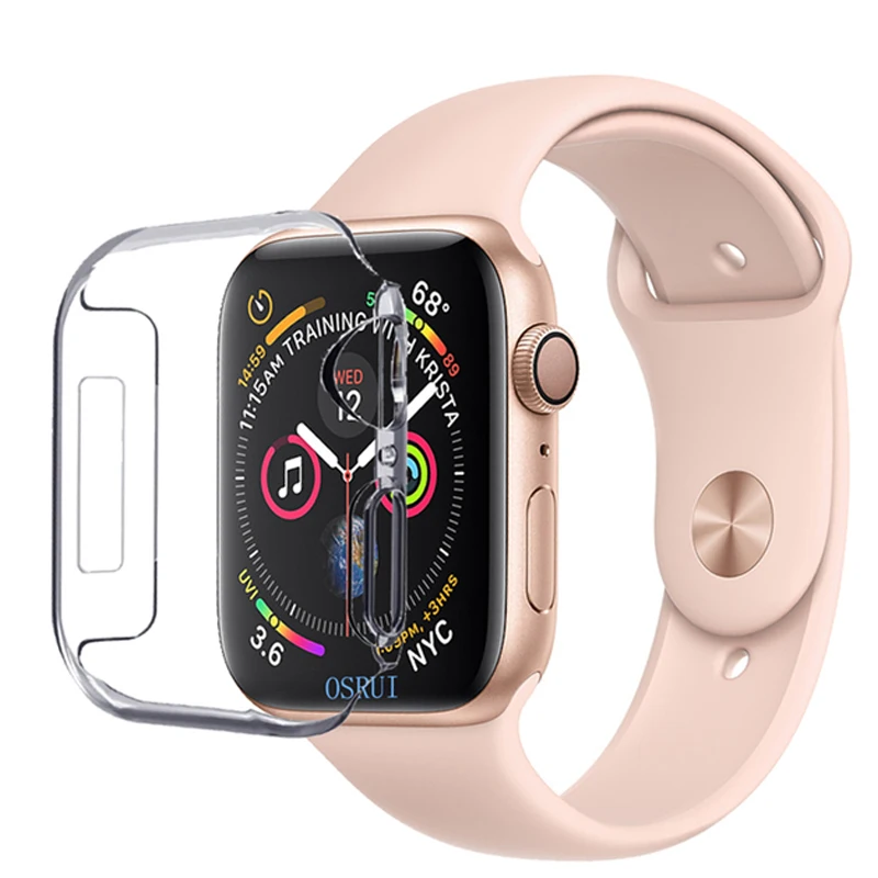 Ремешок для Apple Watch band 42 мм 38 watch чехол 44 40 4 iwatch ремешок 5 3 2 крышка apple