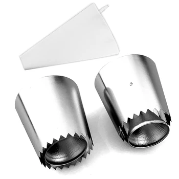 

3Pcs/set Stainless Steel Piping Tips Pastry Puff Nozzles Cookie Biscuit Cake Decorating DIY Cream Cake Mold Kitchen Tips Set