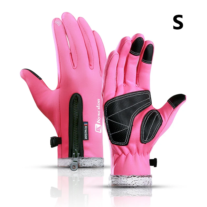 Водонепроницаемые теплые лыжные перчатки Handschoenen для мужчин и женщин, ветрозащитные тепловые перчатки для занятий спортом на открытом воздухе с сенсорным экраном
