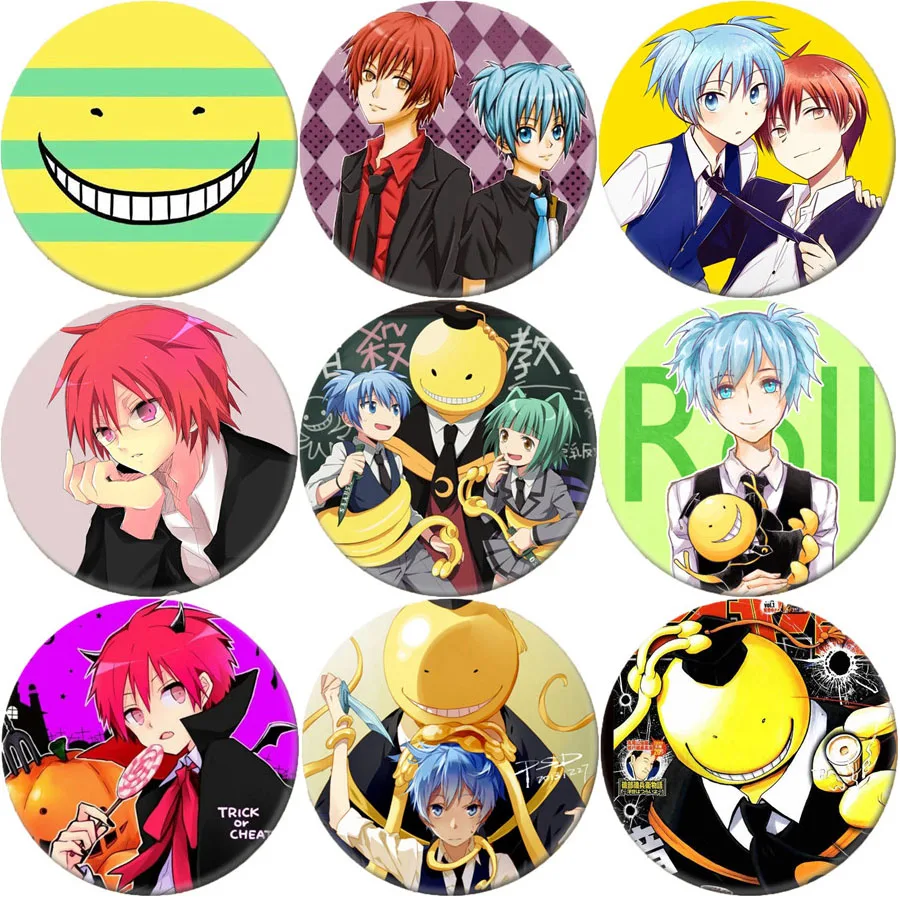 GerFogoo 50pcs Anime Assassination Classroom PVC Pegatinas para equipaje port/átil Nice