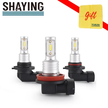 

SHAYING X3 Series 2 Pcs Super Bright H16(jp) H8/9/11 H7 9005 HB3 9006 HB4 6500K LED Car Fog Lights Lamp 6500k 12V Waterproof