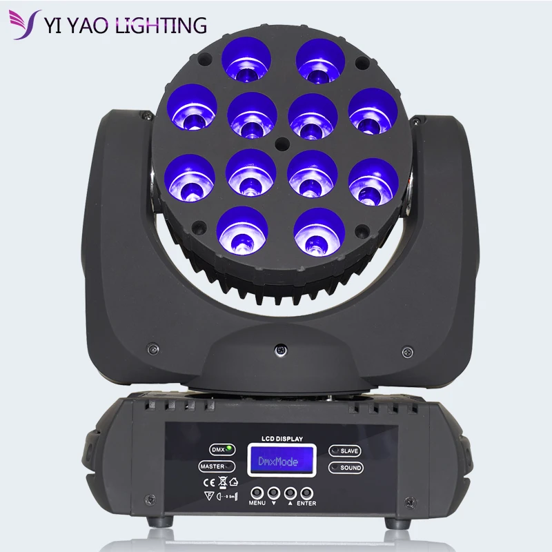 12x12 Вт Led большой пчелиный глаз Moving головной светильник RGBW Луч мыть ing 11/15 каналов