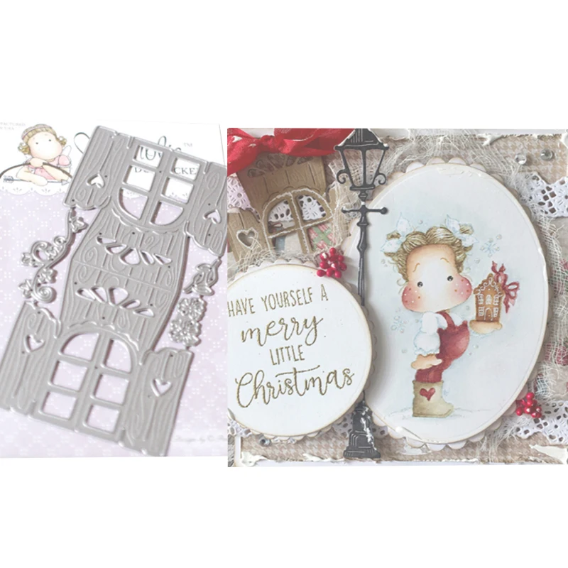 CH 2020 New Arrival lamp-post Metal cutting dies stencil Greeting Card Decoration DIY Scrapbooking Scrapbook Paper Photo Album | Дом и сад