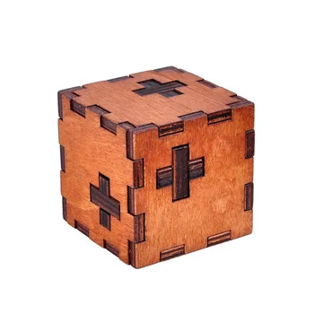 

New Switzerland Cube Wooden Secret Puzzle Box Wood Toy Brain Teaser Toy For Kids Brain Test Toys