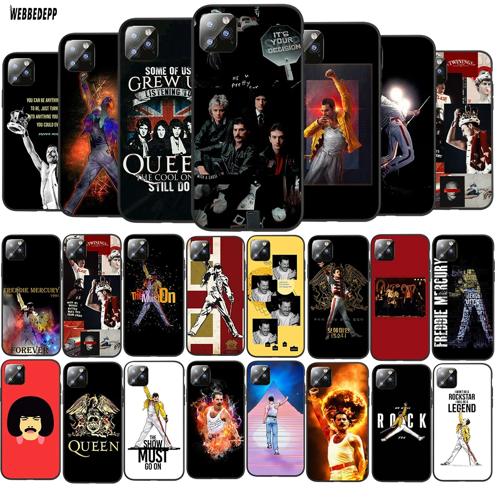Мягкий силиконовый чехол Queen band Freddie Mercury из ТПУ для Apple iPhone 11 Pro Max | Мобильные