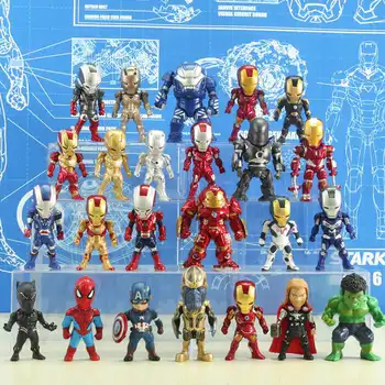 

Marvel Action Figure Avengers Thor Hulk Iron Man Spiderman Thanos Captian America Black Panther Car Collectible Model Toy