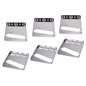 

Lovoski 6pcs Electric Guitar Bridge Plate 6 String Guitar Parts