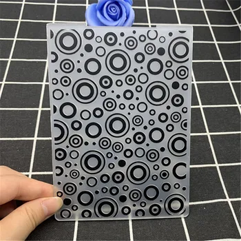 

Full circle bubble transparent folding embossing board DIY handmade works background embossing mold