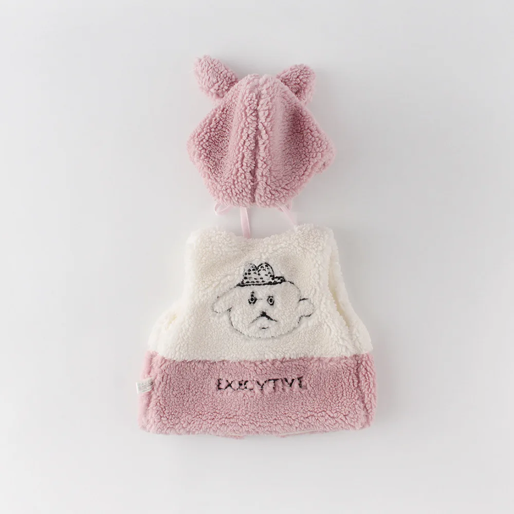 INS Baby Vest Give Away Hats Sweet Solid Color Embroidered Vest Coat Girls Fashion Fall Spring Sweater Cardigan